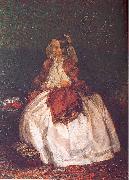 Adolph von Menzel Portrait of Frau Maercker china oil painting artist